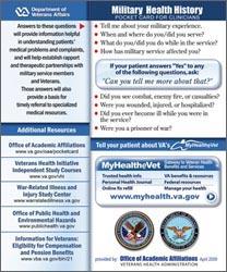 Military Health History Pocket Card What is the Military Health History Pocket Card?