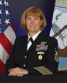 Command Master Chief, USNS Comfort (T-AH 20) Medical Treatment Facility Diane Lohner enlisted in the Navy Reserves in July 1987 and reported to
