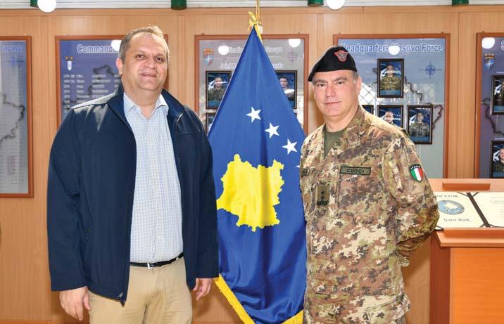 A VISUAL OVERVIEW 24 APR 2018 KFOR XXII CSM, Command Sergant Major Gianluca Mattei, met CSM Davor