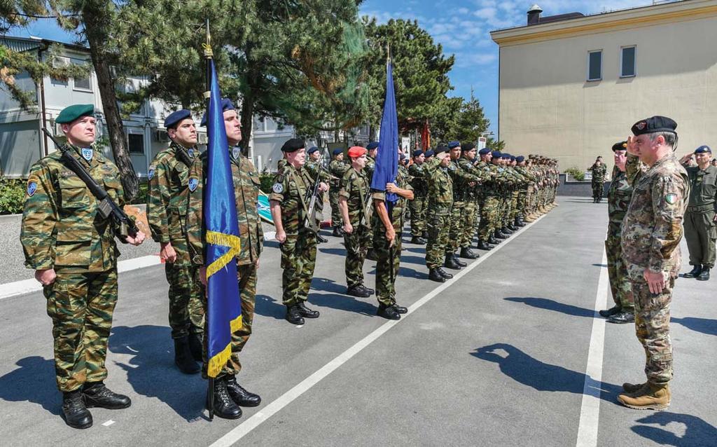 over the organisation of the North Atlantic Council Meeting, COM KFOR Change of Command Ceremony, ensured all resources of the HSG were focused on ensuring that the new Role 2B Hospital reached full