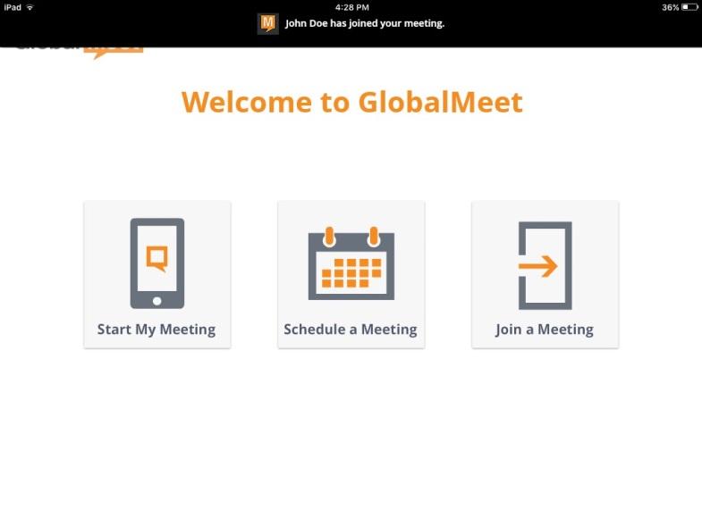 HOST A MEETING GUEST NOTIFICATIONS GlobalMeet HD can notify you when guests join or leave your meeting.