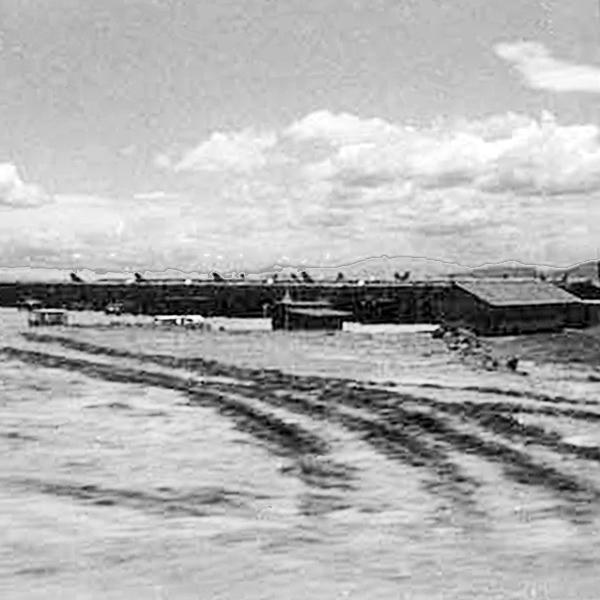 Phù Cát Air Base, F-100 Super Sabres parked along
