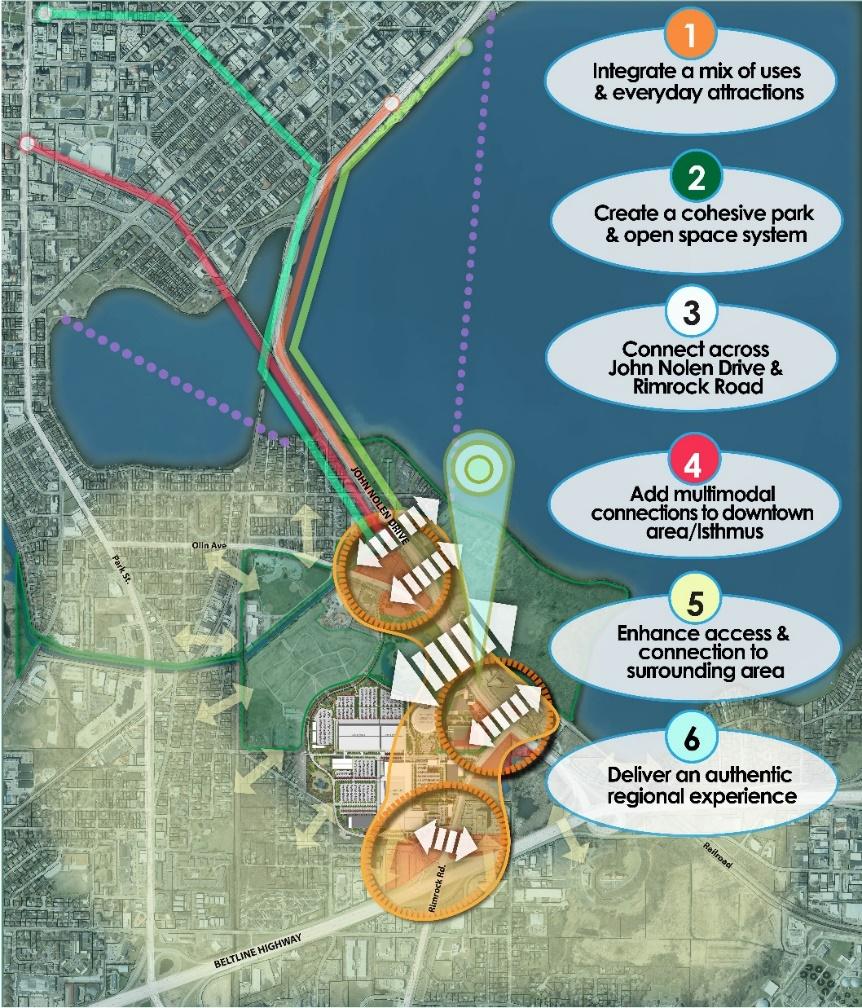 DESTINATION DISTRICT VISION & STRATEGY PLAN Six month planning process undertaken simultaneously with the Alliant Energy Center Master Plan Plan creates a 15 year vision Transform underutilized land