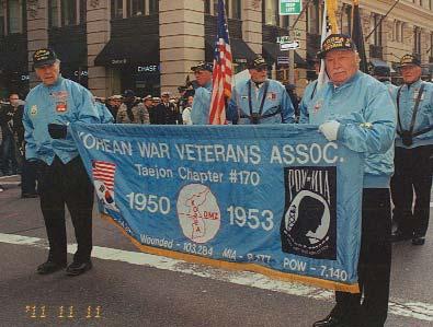 ... 170 - TAEJON [NJ] On a beautiful 11 November 2011 in New York City, twenty chapter members marched in the New York City Veterans Day