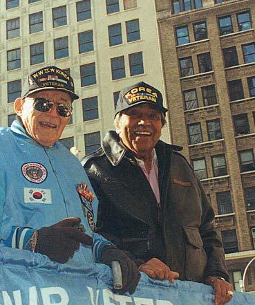 Those who Louis Quagliero, Perry Georgison, Henry Ferrarini, and Kenneth Green (L-R) represent Ch 170 in New York Veterans Day Parade