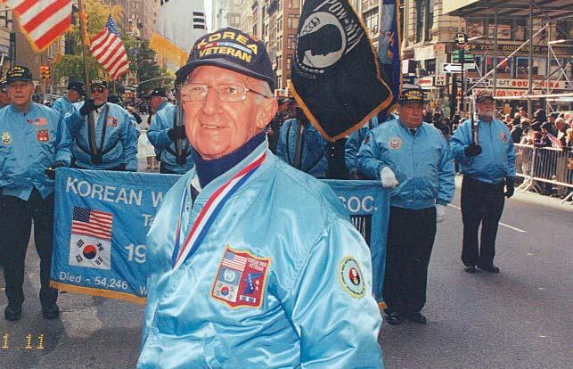 Korean War veteran and Purple Heart recipient. According to one TV channel s estimates, 35,000 marchers participated.