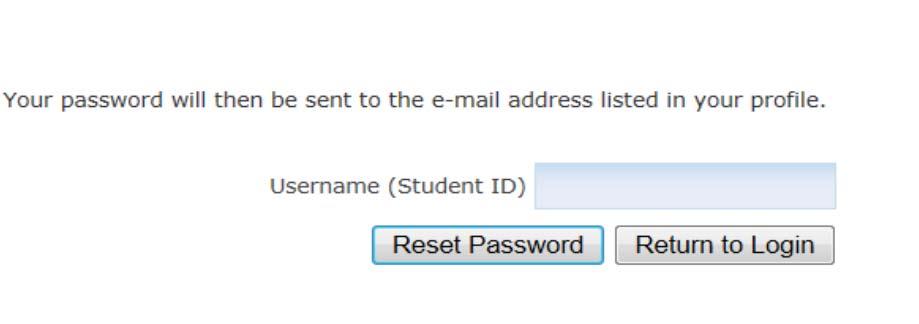 Click on Retrieve my password Enter your username, which is your 9 digit student ID (i.e. 000123456) Check your Bryant email for a random, system generated password.