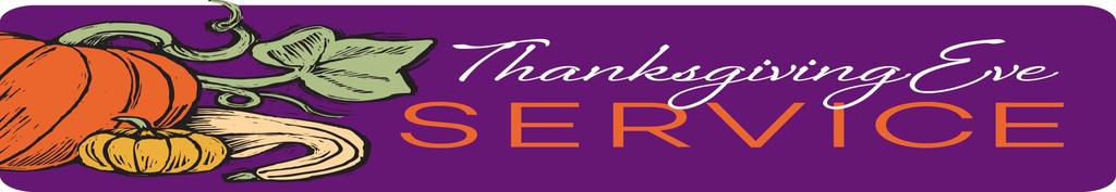 407-862-8445 Wekiva Area Congregations Share in Thanksgiving Celebration Wednesday, Novemb