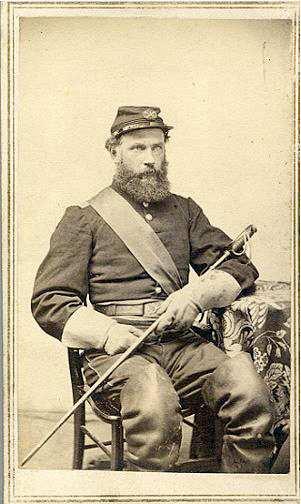 In February 1864 Welch transferred, along with several other members of the 2 nd Mass. to the newlyforming 5 th Massachusetts Cavalry, a colored regiment.