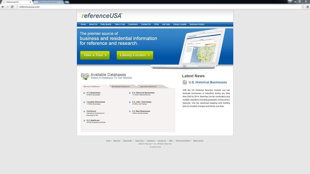 ReferenceUSA Available