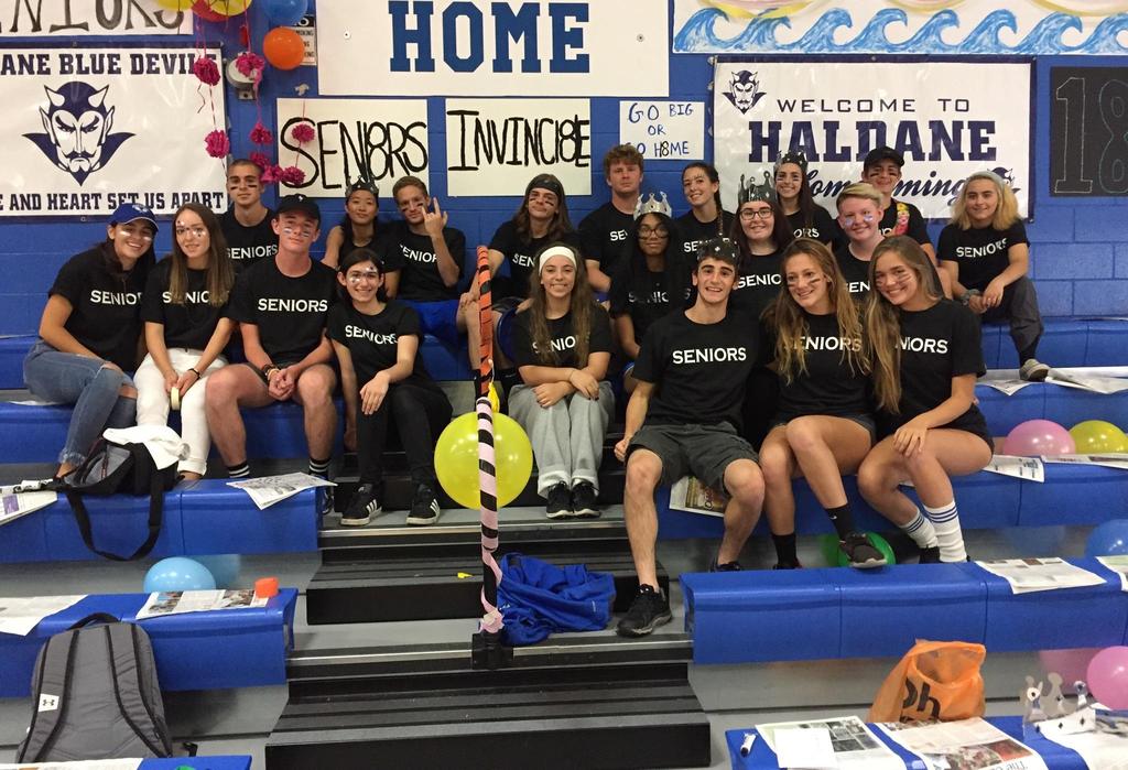 Spirit Week & Homecoming Week-long celebration of Haldane spirit. Themed days, a pep rally, and a scoop the loop. Week-long Homecoming games draw the whole town.