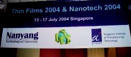 by nature, multidisciplinary nano-fabrication and engineering applications of nano-scale structures has been an exciting highlight in Nanotech 2004. Some exhibitors and sponsors at the Conference.