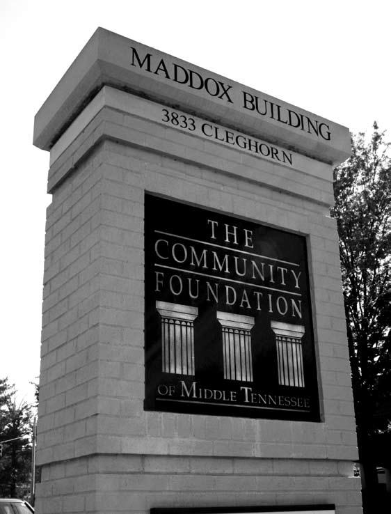 about The Community Foundation of Middle Tennessee The Community Foundation of Middle Tennessee exists to promote and facilitate philanthropy.