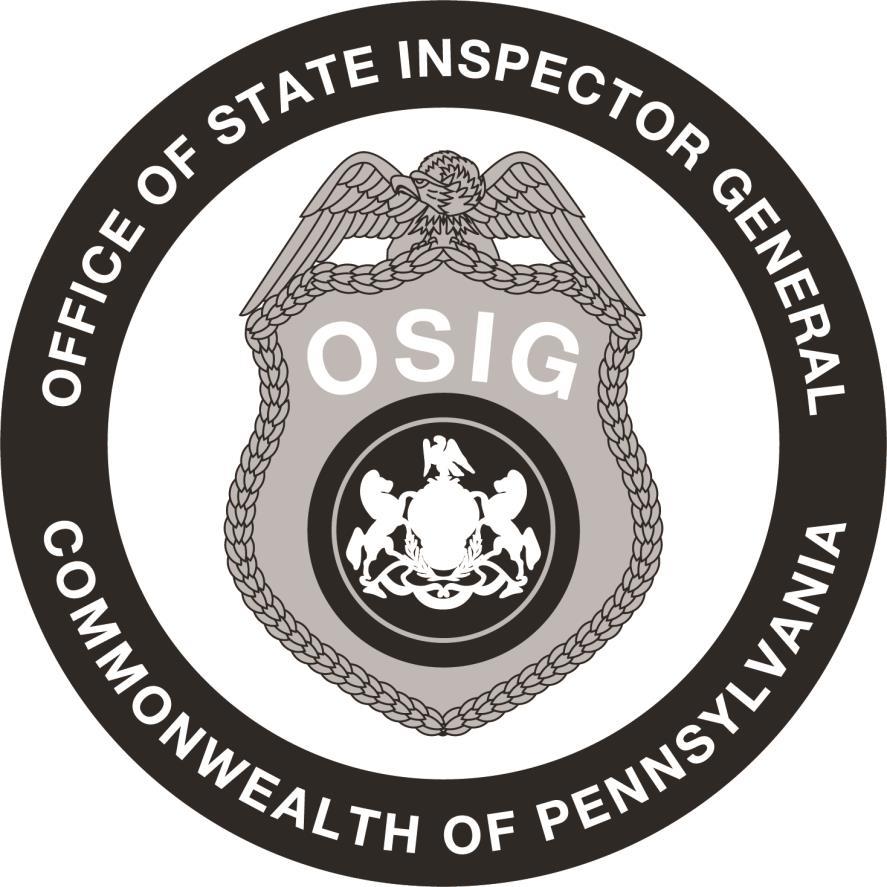OFFICE OF STATE INSPECTOR GENERAL EXECUTIVE SUMMARY ----------------------------------- OSIG Investigation of the
