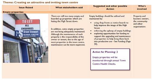 126) Principle: It is important to have an idea of where the town centre is heading that s why a vision is so important.