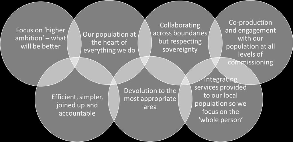 We have begun to define new ways of organising ourselves around place. Place in SNEE is outlined at three broad levels: Whole ICS footprint (i.e. SNEE system level) to 1 million population Alliance (i.