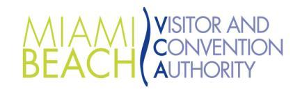 Introduction Miami Beach Visitor and Convention Authority Tourism Advancement Program Special Events Recurring FY 2018/2019 The Miami Beach Visitor and Convention Authority (MBVCA) is pleased to