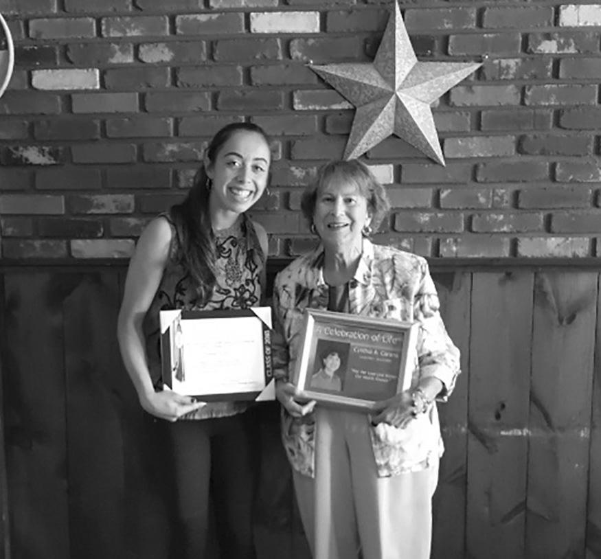 The Cynthia A. Carano Memorial Scholarship has been awarded to Sydney Kupis! The Cynthia A.