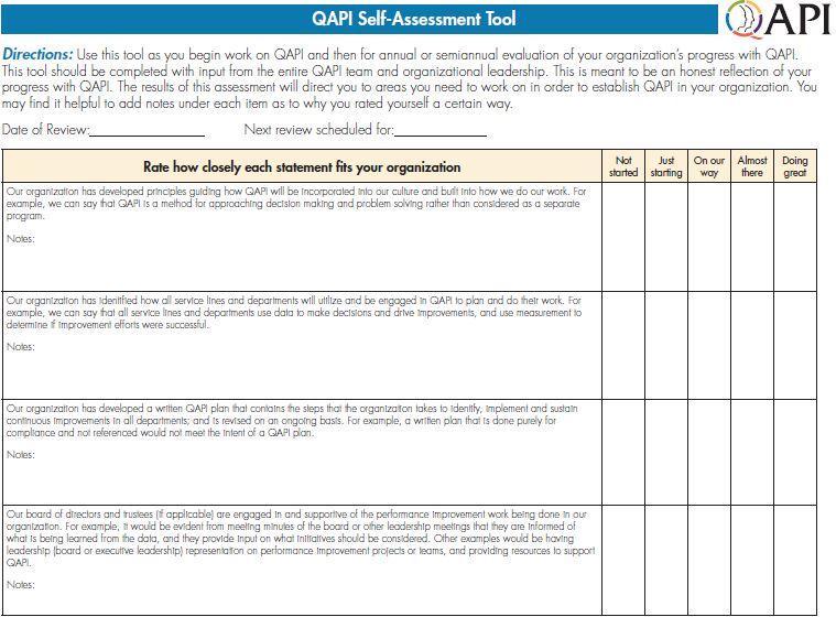 Step 3: Take Your QAPI Pulse Submit most recent QAPI Self- Assessment Review