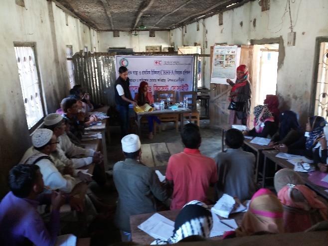 Output Activities Community- based health promotion measures provided Organized CBHFA training in targeted communities First aid boxes provided to communities Achievements To strengthen the community