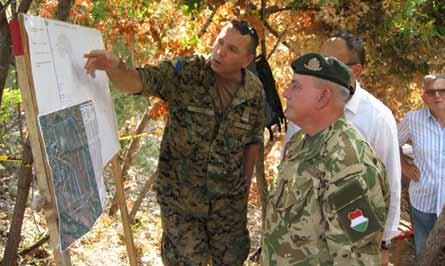 The demining site was located at Hodbina close to Mostar and COS was given an update on the current work being carried out at the site, the challenges that are facing the demining teams and was then