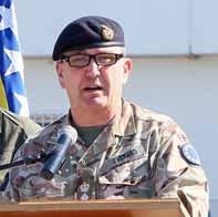 United Kingdom. General Everard praised the soldiers contribution to the mission saying how it was a reflection on their countries commitment to BiH and to EUFOR.