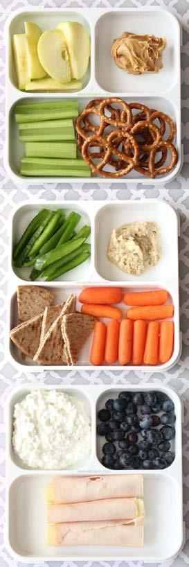 Snack and Food We encourage kids to bring healthy snack and food to school such as: