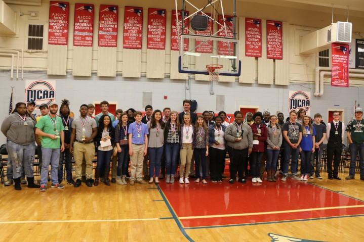 The students each received scholarships for tuition and fees for four semesters to Wallace Community