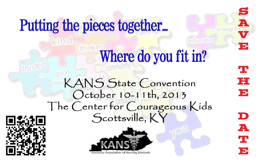 Print this save the date card and post it where your peers can see! We hope to see you there! KANS PO Box 2027 Corbin, KY 40702 kansnews.wordpress.com We Want to Hear From You!