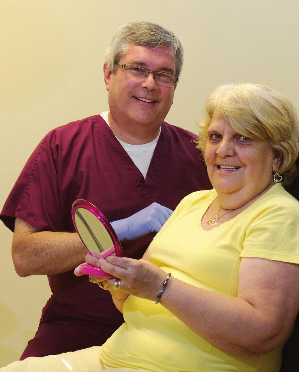 The Dental Clinic After receiving dentures through a joint effort between The Dental Clinic and Allen County Dentures, Leda Favata s life improved in many ways.