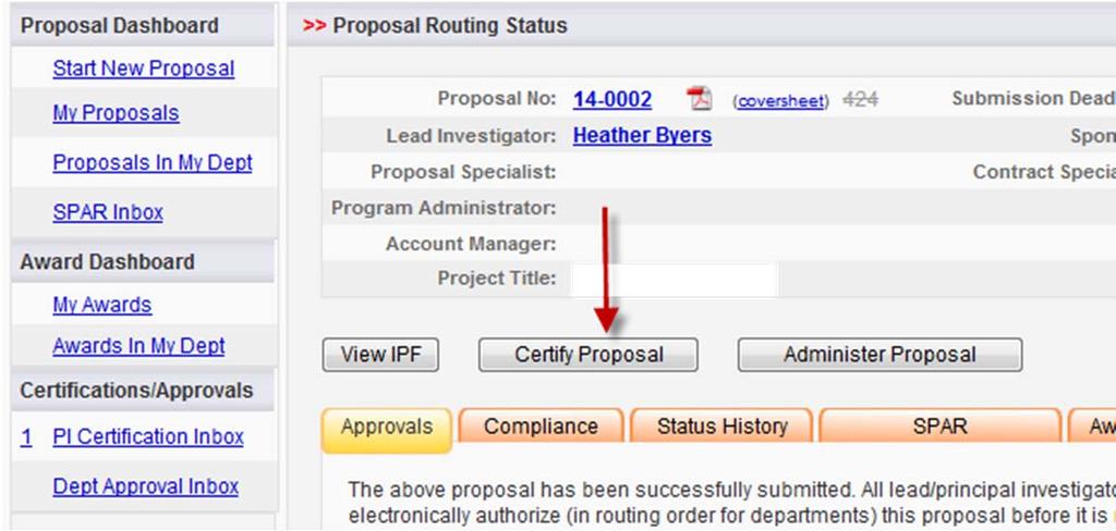 Routing is the movement of a proposal through the internal reviews necessary for compliance and university approvals.