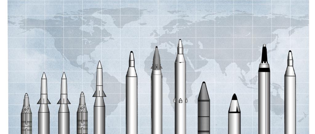 Figure 10. Medium- and Intermediate-Range Ballistic Missiles. Select missiles shown for illustrative purposes.