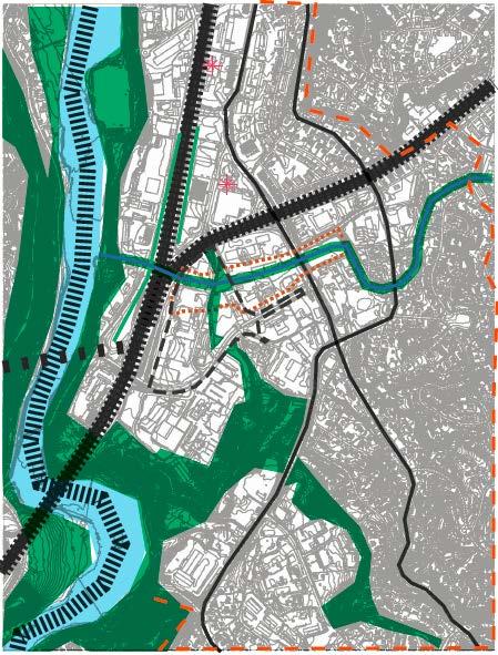 Feasibility study: issues - Green Blue structures Nidelva Smidalen old forest