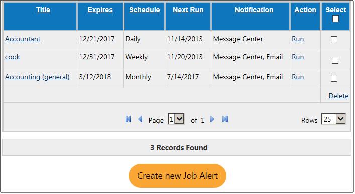 Virtual Recruiter Information Screen To open the Virtual Recruiter screen to review or modify the searches or to create another, select Virtual Recruiter from the Job Seekers menu on the Navigation