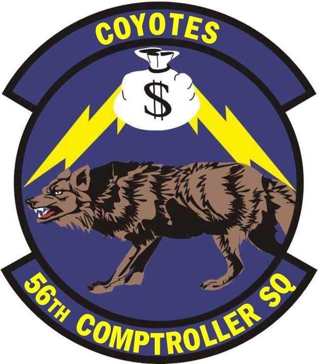 56th Comptroller Squadron Lineage. Constituted 56th Finance Disbursing Unit, Fighter, Jet, on 14 June 1948. Activated on 1 August 1948. Inactivated on 1 November 1949. Disbanded on 9 August 1950.