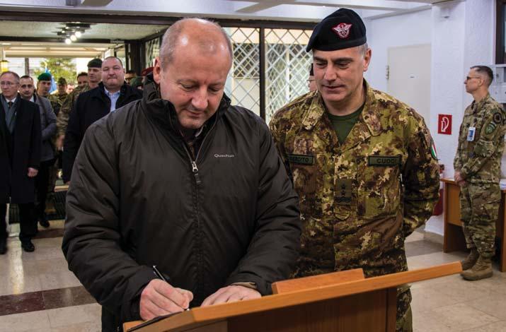 A VISUAL OVERVIEW 01 DEC 2017 KFOR Commander, Major General Salvatore Cuoci, received the