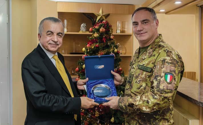 A VISUAL OVERVIEW 12 DEC 2017 KFOR Commander, Major General Salvatore Cuoci, received