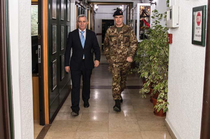 2017 KFOR Commander, Major General Salvatore Cuoci, received the visit of H.E.