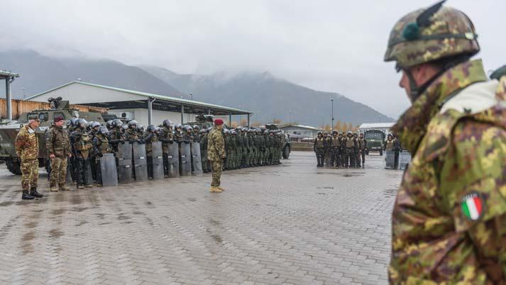 MULTINATIONAL BATTLE GROUP WEST UNITS CONDUCTED CROSS TRAINING Italian led MMBG-W is based in Camp Villaggio Italia, in the western part of Kosovo.