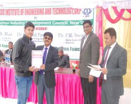 Talent Search Competition 2017 at Gorakhpur Centre: Construction Industry Development Council & Vikas Institute of Engineering & Technology jointly organized