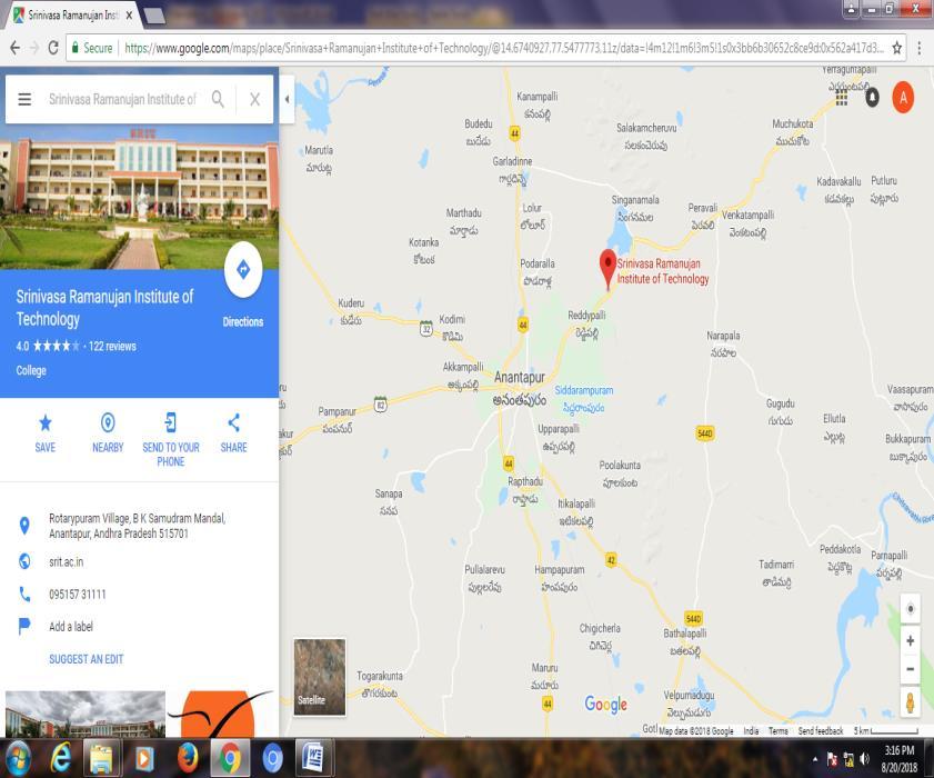 City & Pin Code Anantapur - 515701 State / UT Andhra Pradesh Longitude & 14.7449683,77.