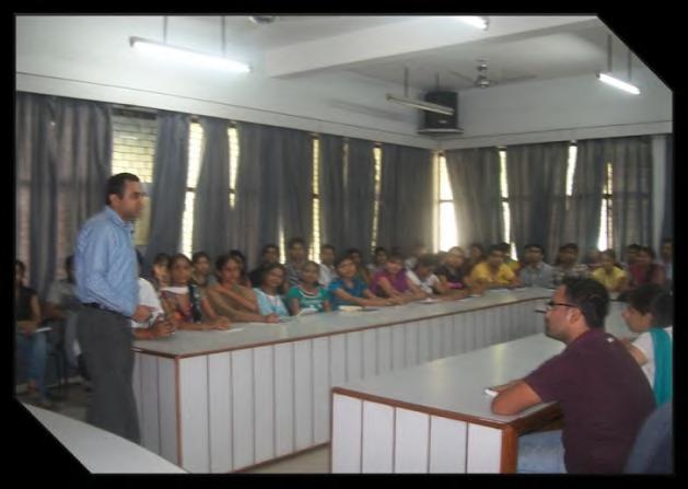 13 September,2012 To make students aware of carrier opportunities in insurance sector One day seminar was organized in the