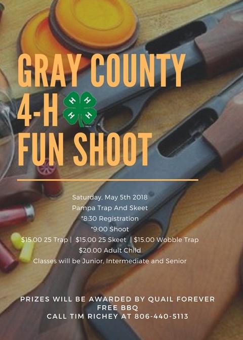 Gray County Shotgun Project is set to kick off Tuesday, April 3rd at 5:30 p.m.