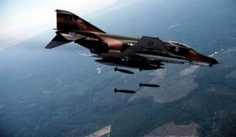Air to Ground Combat Ground targets may be attacked by a variety of air to ground weapons. Aircraft may conduct different types of attacks, depending upon the weapon and flight profile.