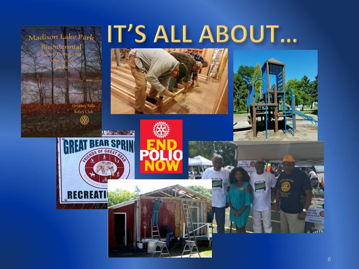 What s Rotary Foundation All About? The Rotary Foundation IS ALL ABOUT PEOPLE IN ACTION!