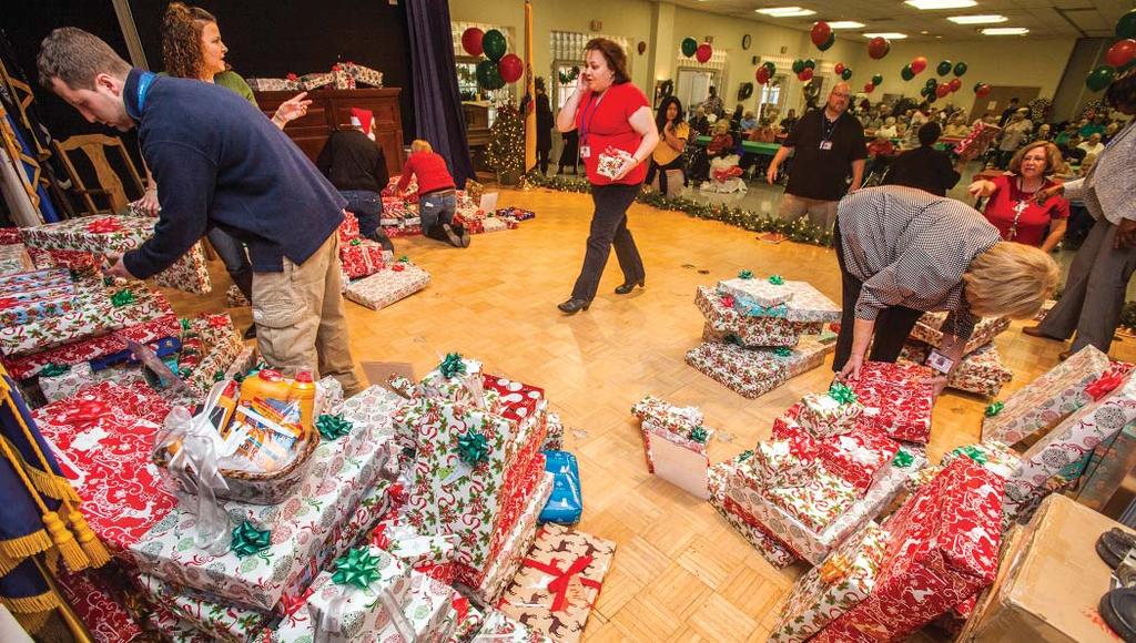 Boscov s Second Wind Dreams help Vineland residents celebrate Christmas Above: More than 120 residents of the Veterans Memorial Home at Vineland,