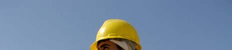 An Iraqi construction worker