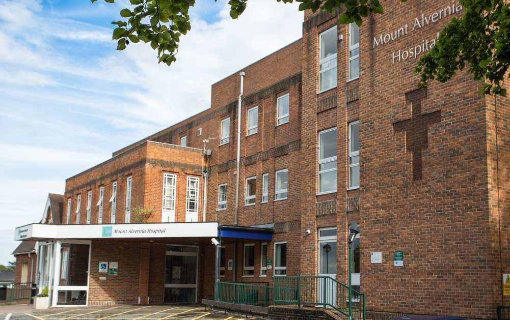 Hospital Information BMI Mount Alvernia Hospital is situated in Guildford Surrey.