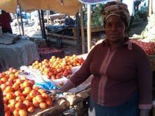 Featured SKIC Participant Mrs. Vamba lives in Mutare City and sells fresh vegetables in the bustling Sakubva Market.