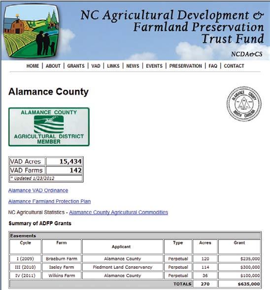In addition, grantees will be able to easily find required forms on each cycle page. The site also includes a profile for each county.